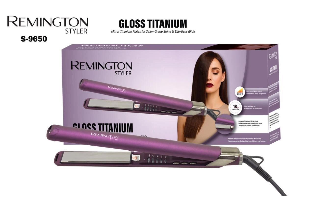 Remington S-9650 Gloss Titanium Hair Straightener