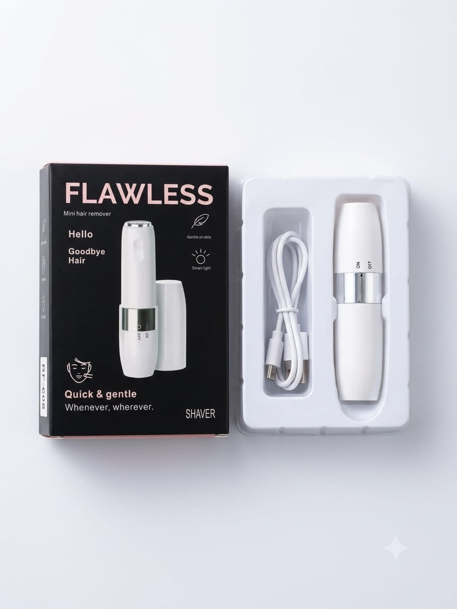 Flawless Mini Hair Remover – Portable Facial Hair Removal Shaver