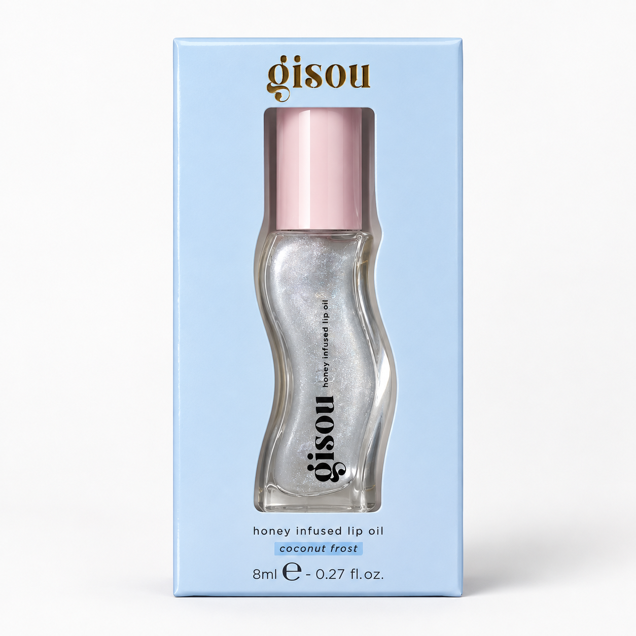 Gisou Honey Infused Lip Oil – Coconut Frost 8ml