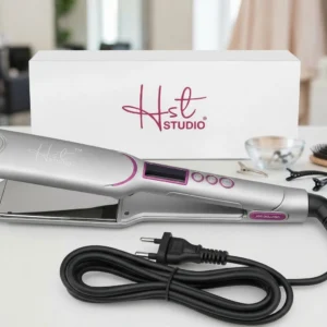 HST Studio Professional Series Hair Straightener (Silver & Magenta Edition)