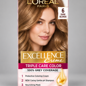 Loreal Paris Excellence Creme Triple Care Hair Color – 6 Dark Blonde