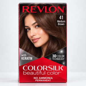 Revlon ColorSilk Beautiful Color Permanent Hair Color – 41 Medium Brown