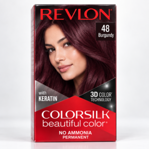 Revlon ColorSilk Beautiful Color Permanent Hair Color – 48 Burgundy