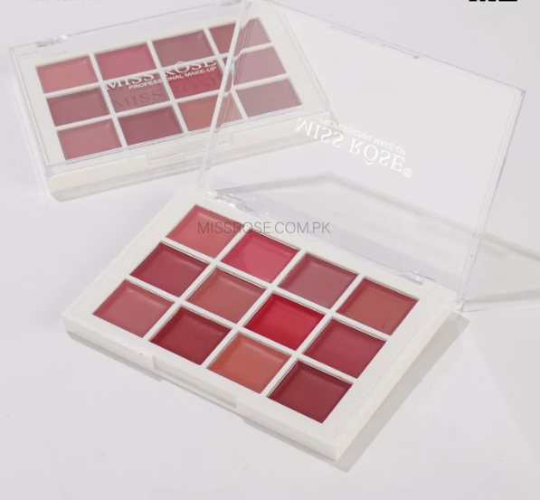 Miss Rose 12 Color Lipstick Palette