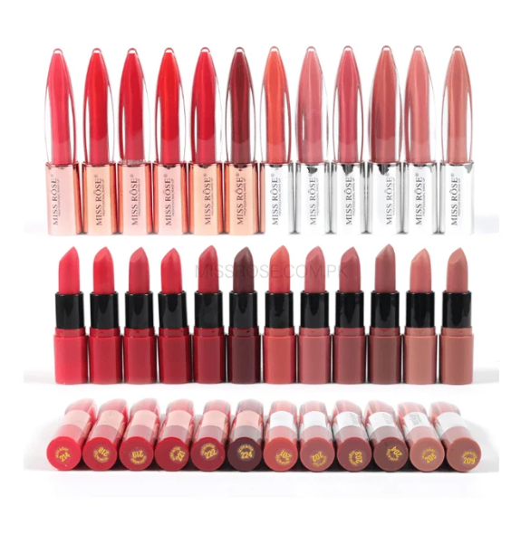 Miss Rose Dual-Ended Matte Lipstick & Lip Gloss - Image 2
